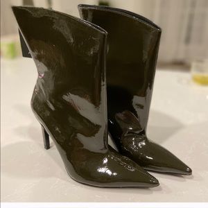 Zara ankle boots green US 7.5 EU 38